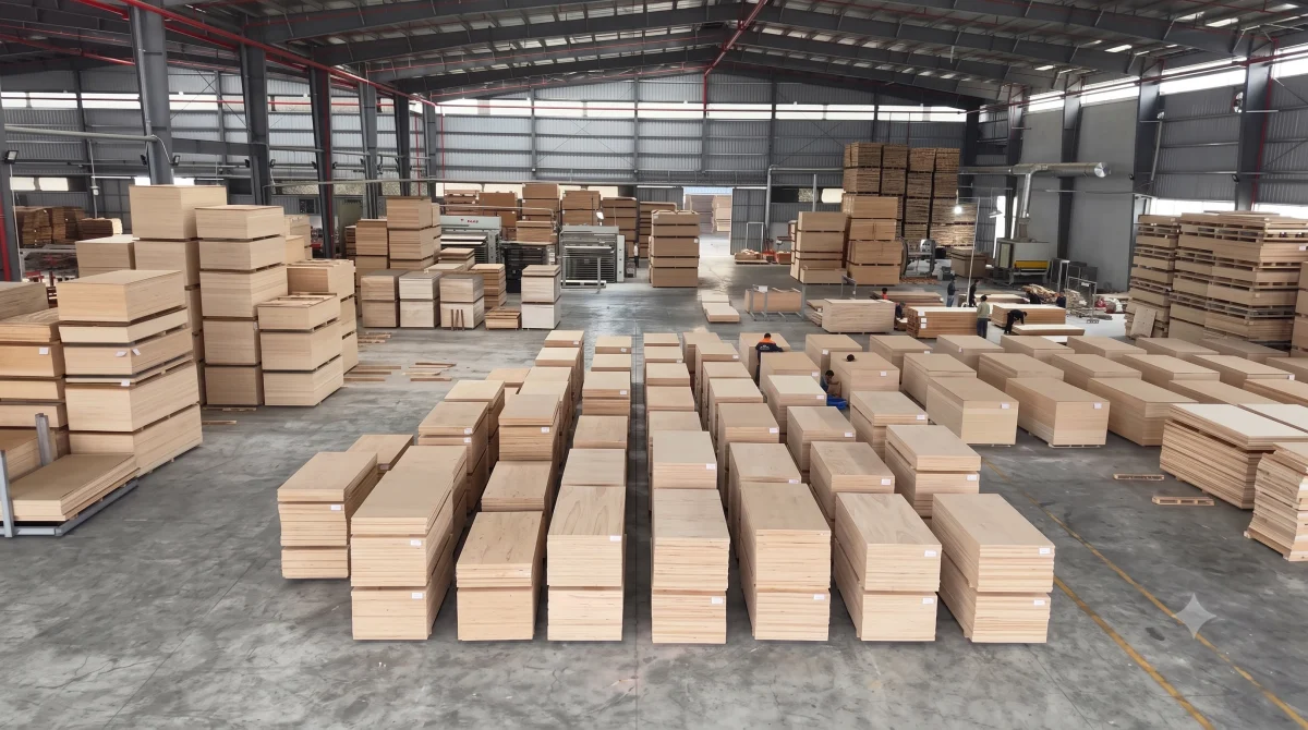 Kho sản phẩm ván ép Long Hưng Plywood