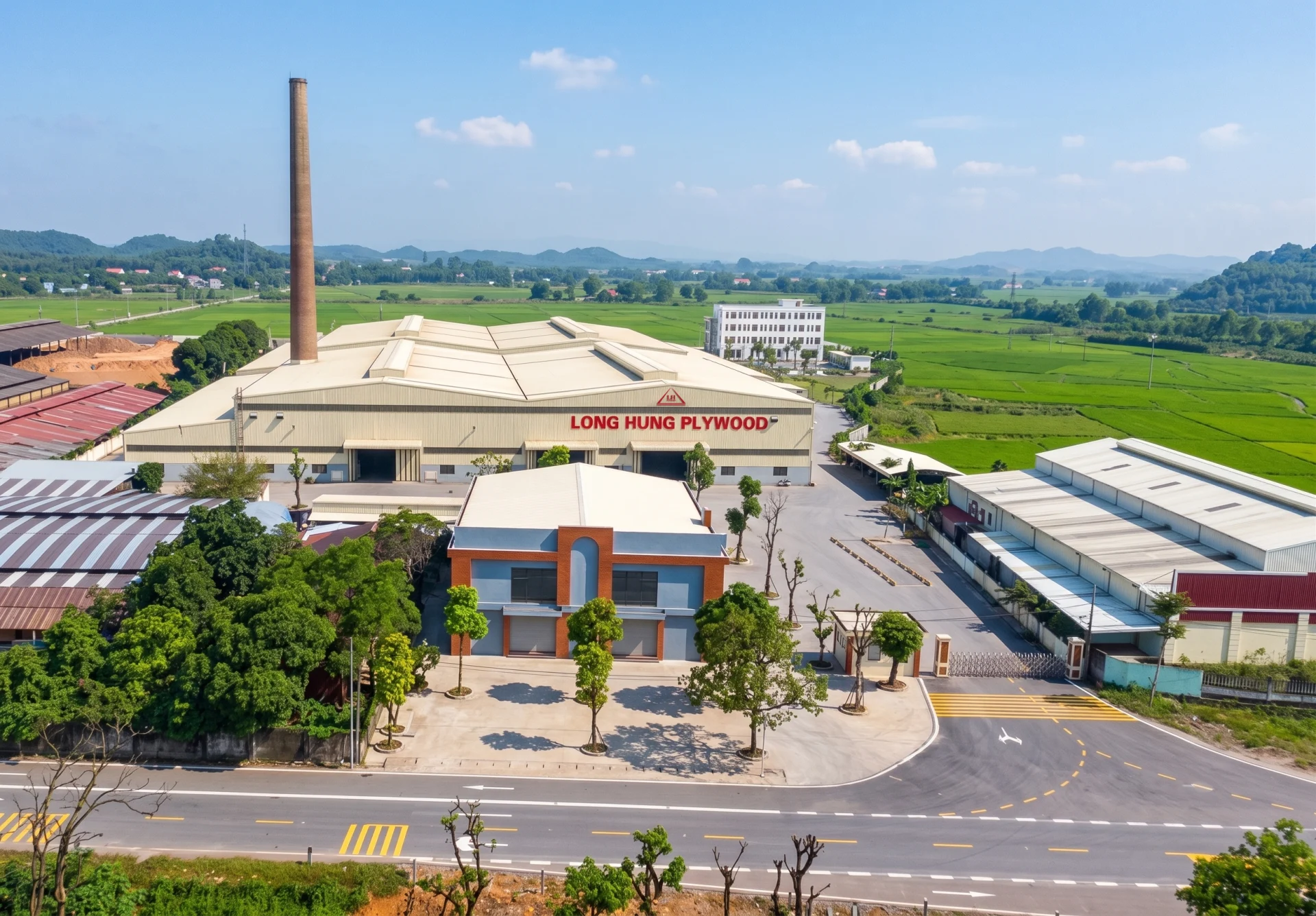 Toàn cảnh nhà máy Long Hưng Plywood